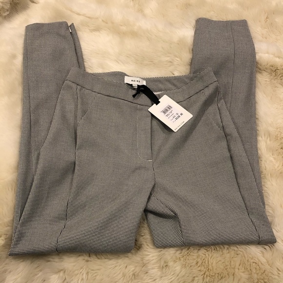 NWT- REISS Dagna Textured Skinny Trousers